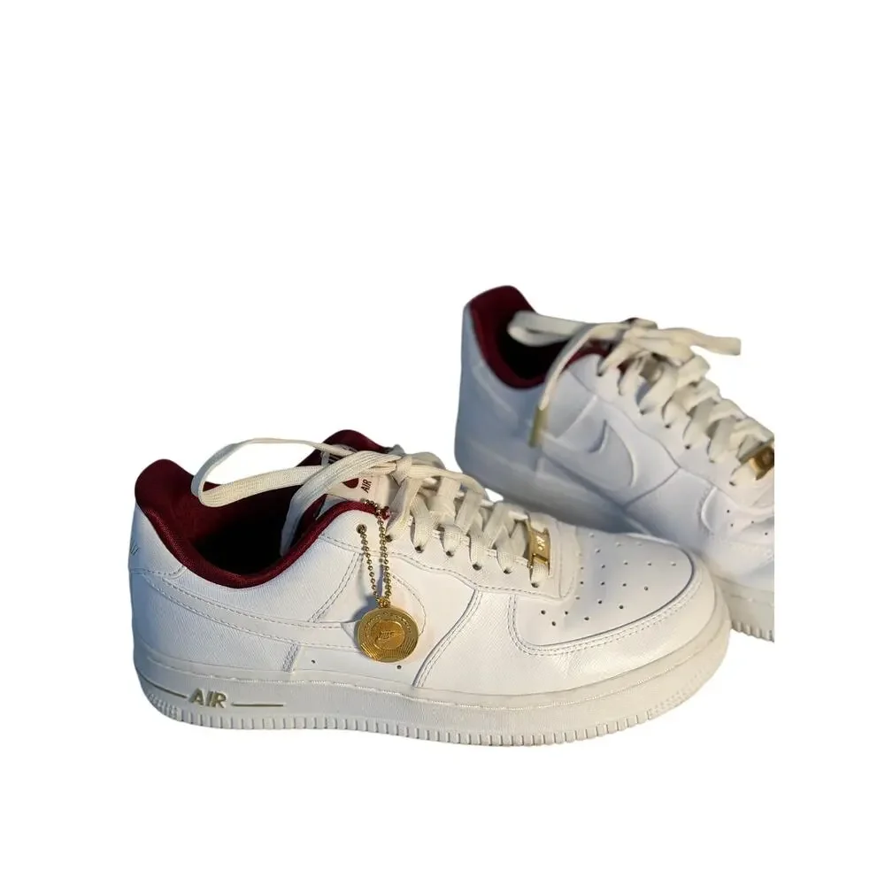 Nike Air Force 1 '07 LV8 White Team Red Men's Sneakers Size 7 New DV7584-100